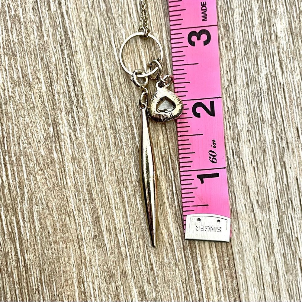 INC gold tone charm necklace - Picture 8 of 15